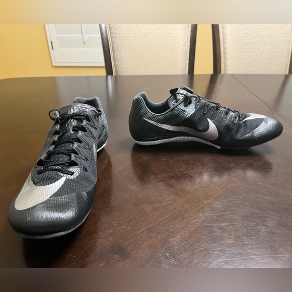 New Nike Zoom Rival Metallic Black travk Field shoes Size US 12 - Picture 9 of 15